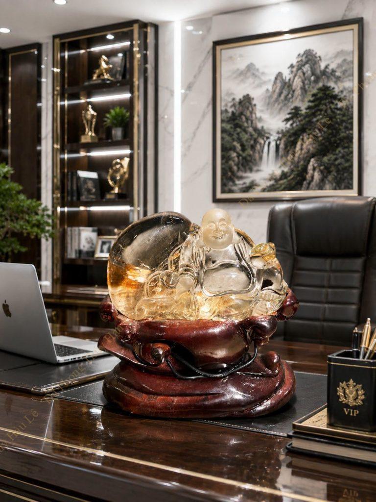 tượng phật thạch anh để bàn